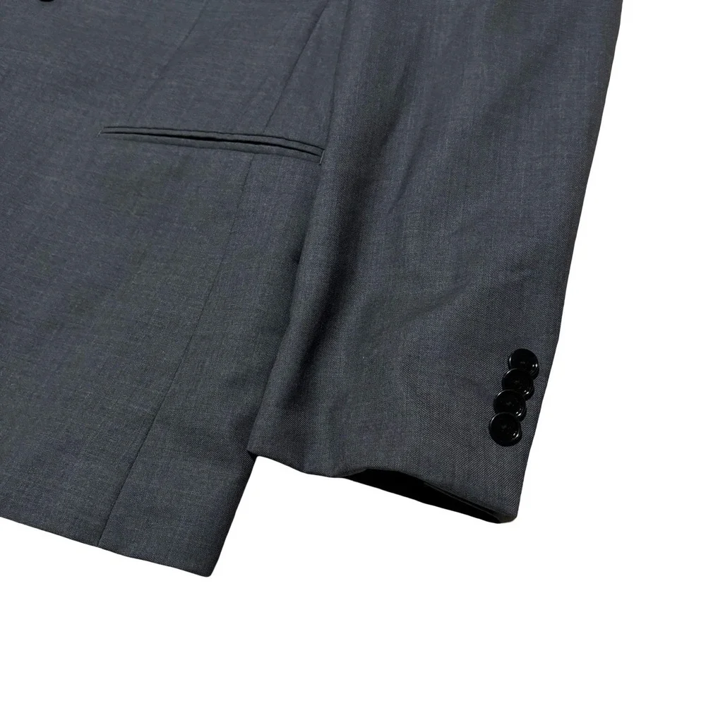 Indochino Men's Custom Blazer Gray 100% Wool‎ (Flat) 24 x 37
